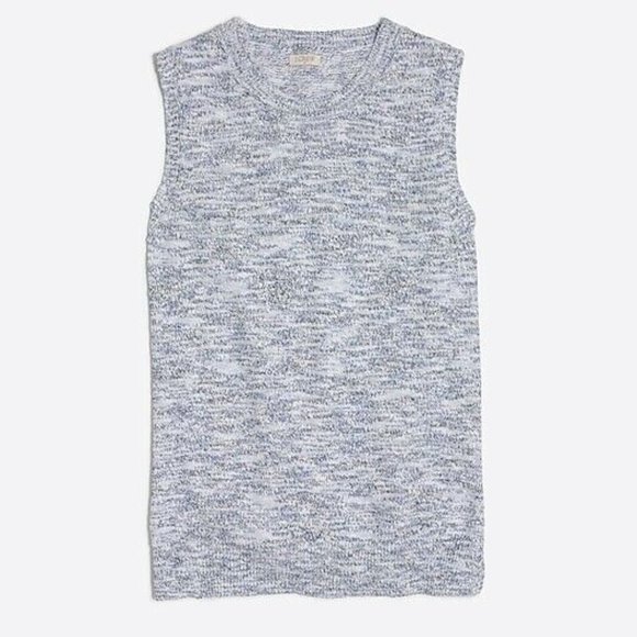🛸 J. Crew Blue Space Dyed Sweater Tank - Picture 1 of 7